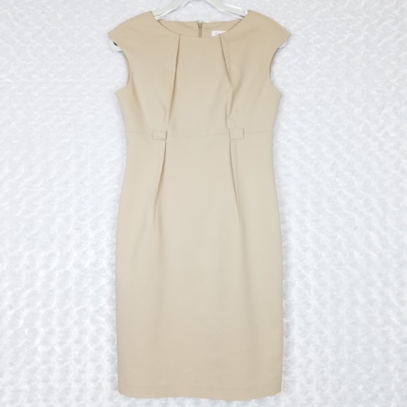 Calvin Klein Dresses & Skirts - Calvin Klein Tan Pencil Dress